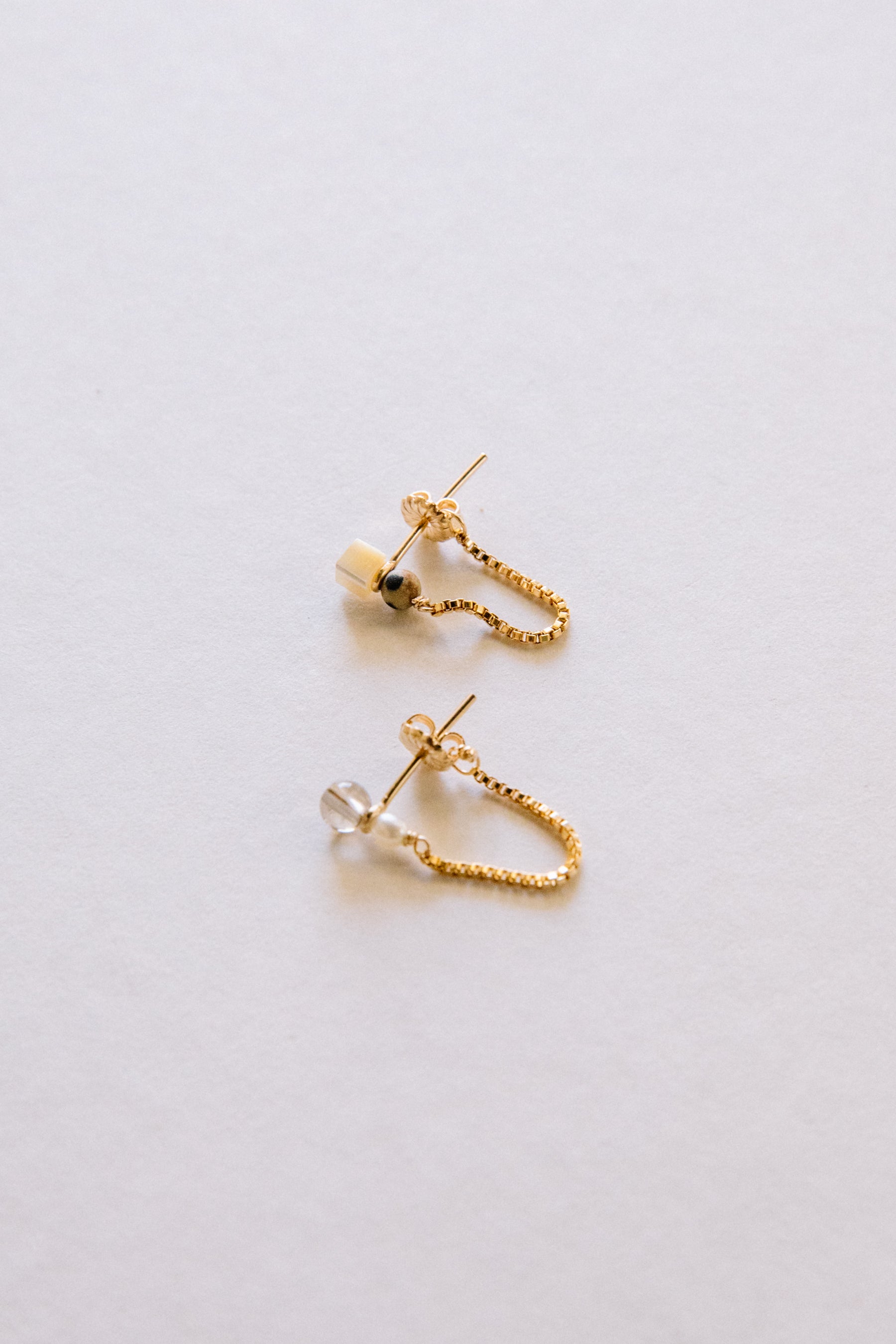 X Prism Earth Building Block Earrings