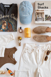 X Prism Light Denim Long Beach Hat