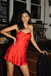 Red Gabrielle Mini Dress