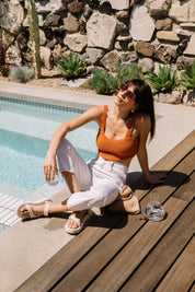 Orange Noe Knit Corset