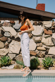 Adobe Cassie Cropped Straight