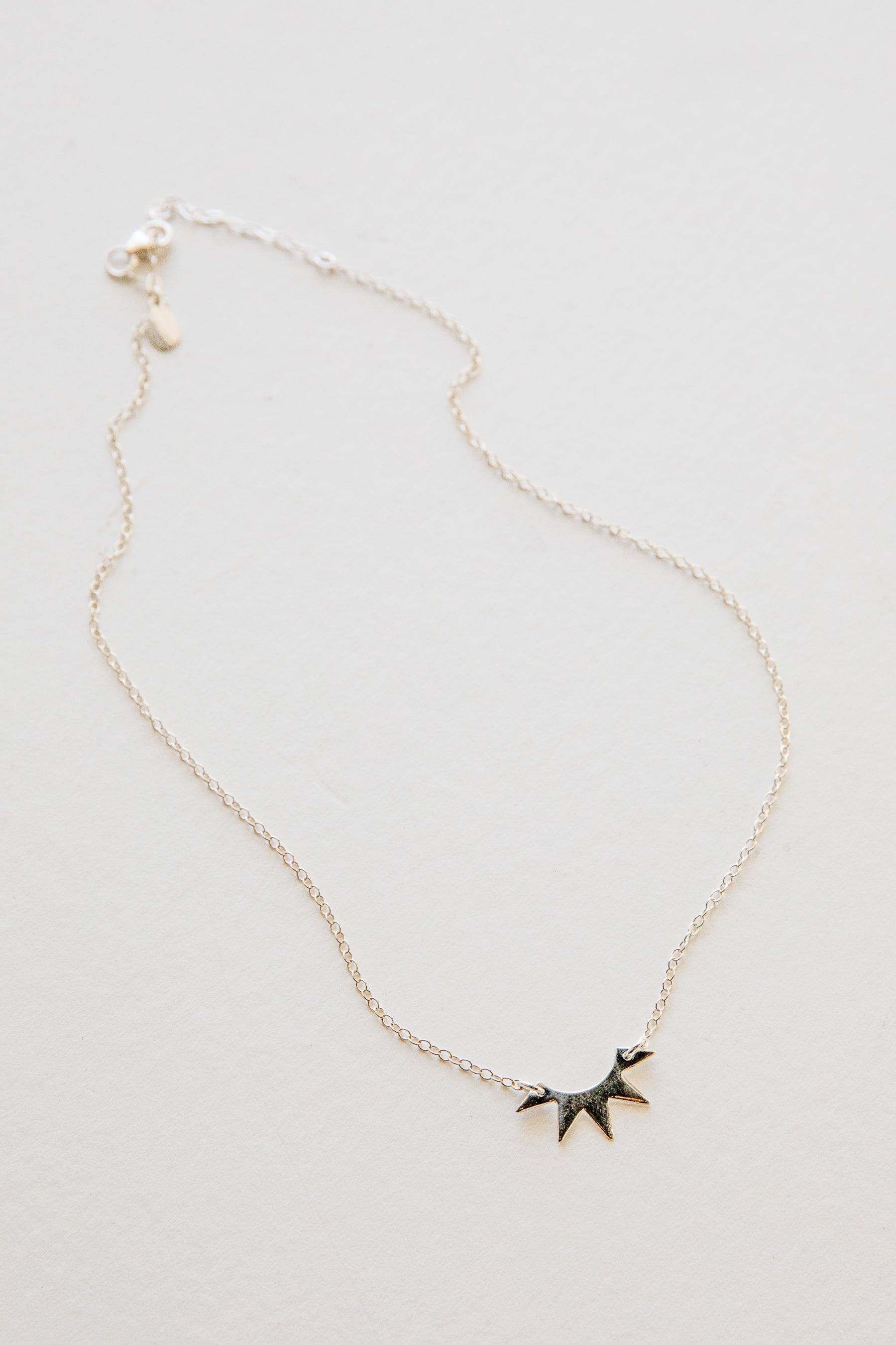 Silver Ray Necklace