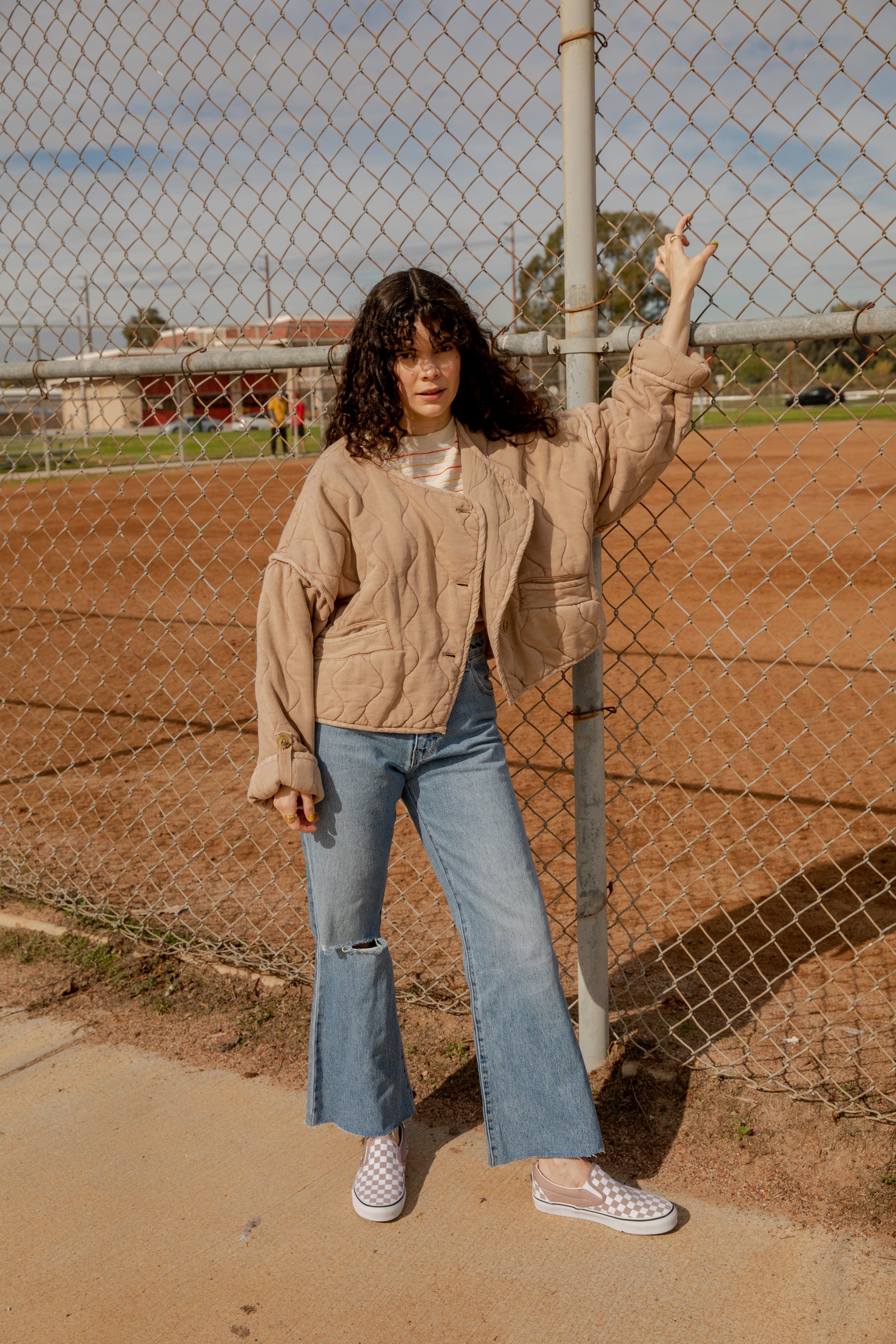 Lara Blue Eastcoast Crop Flare