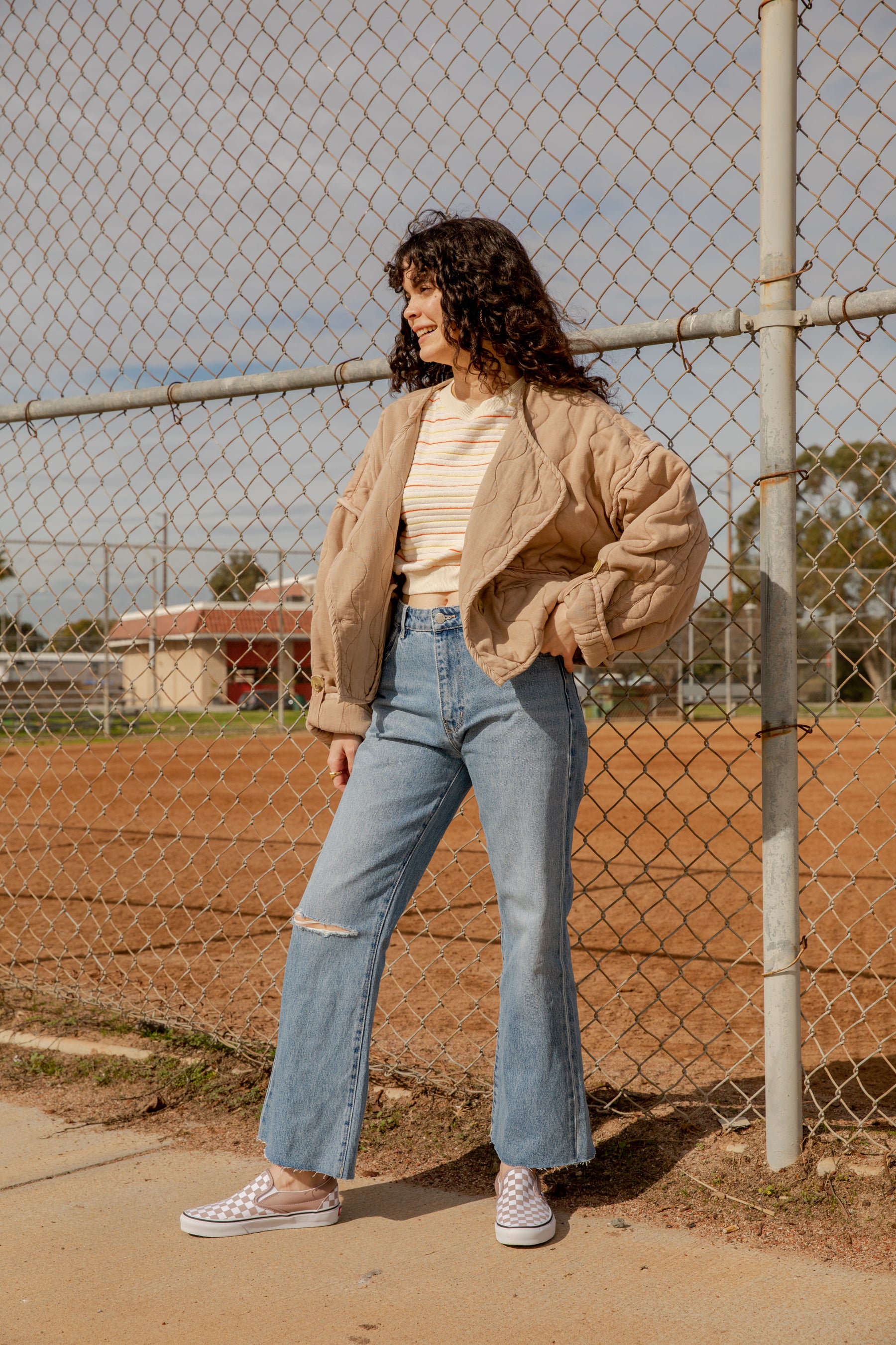 Lara Blue Eastcoast Crop Flare