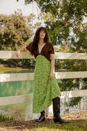 Brown+ Green Wild Hearts Grace Dress
