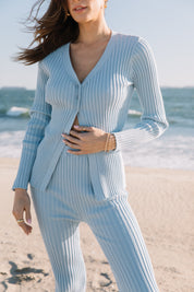 X Prism Sky Blue Glennon Cardigan