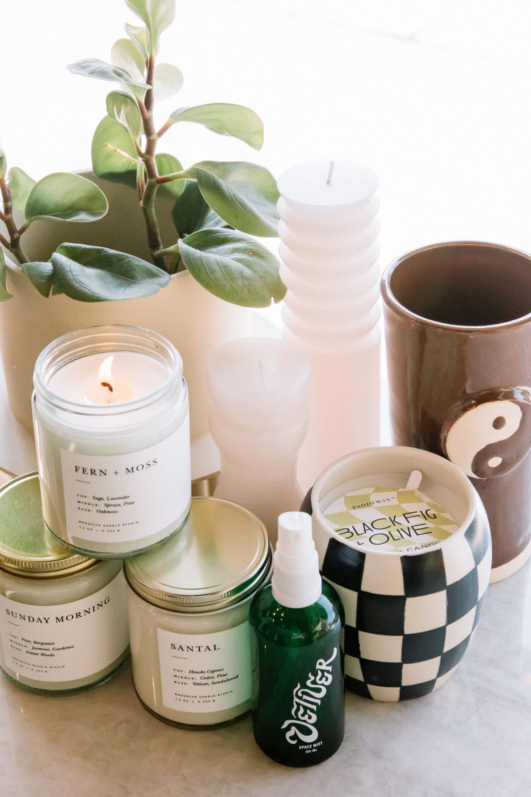 X Prism Chocolate Yin Yang Vase