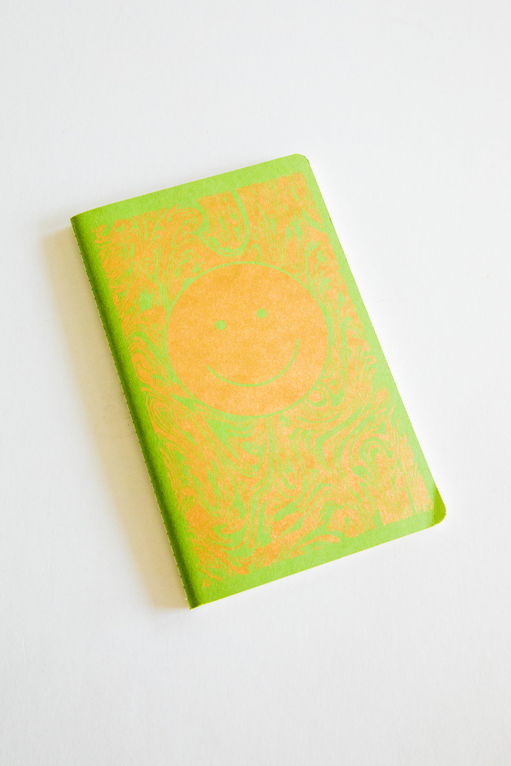 Green Smiley Dot Grid Notebook