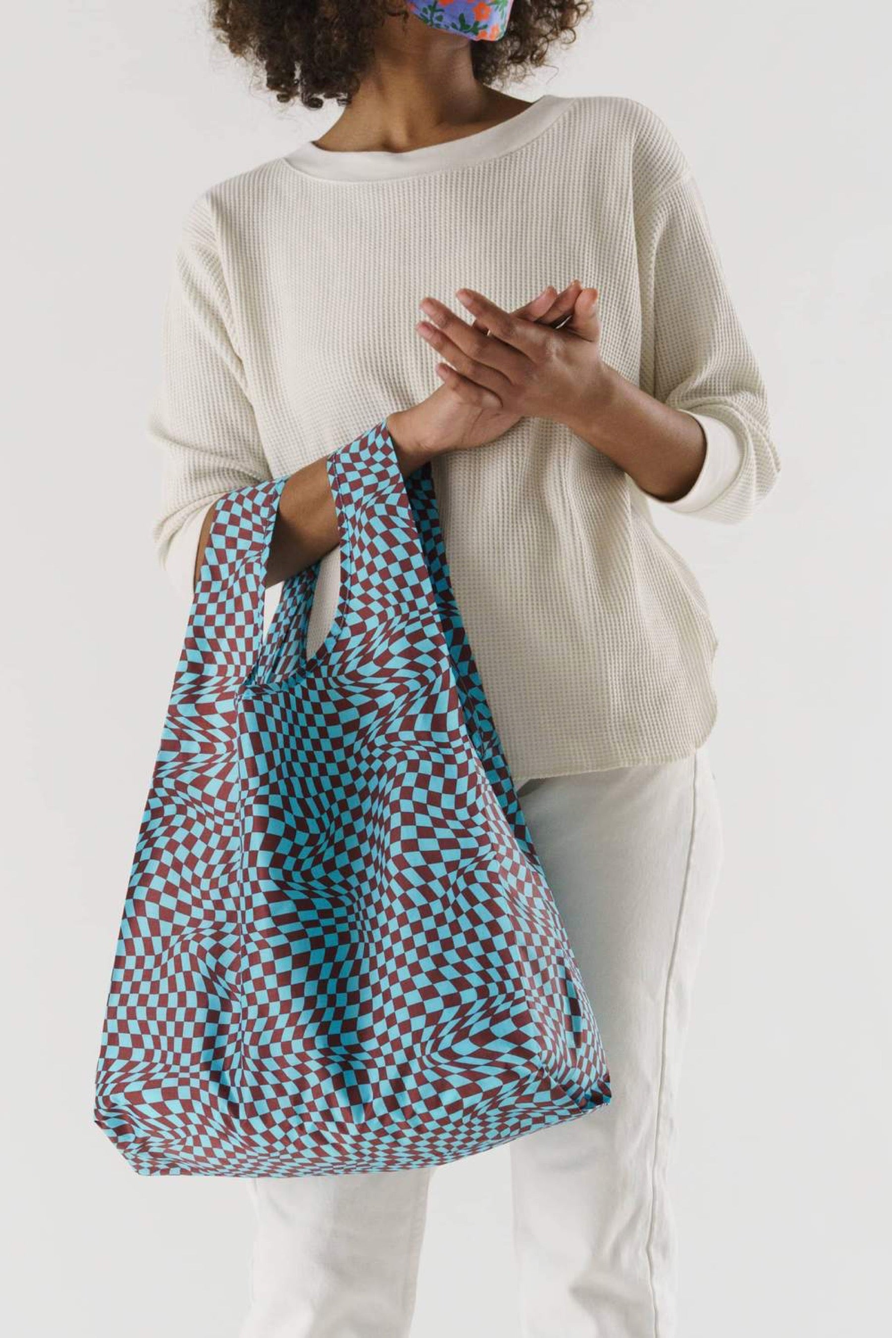 Sky Trippy Checker Baggu