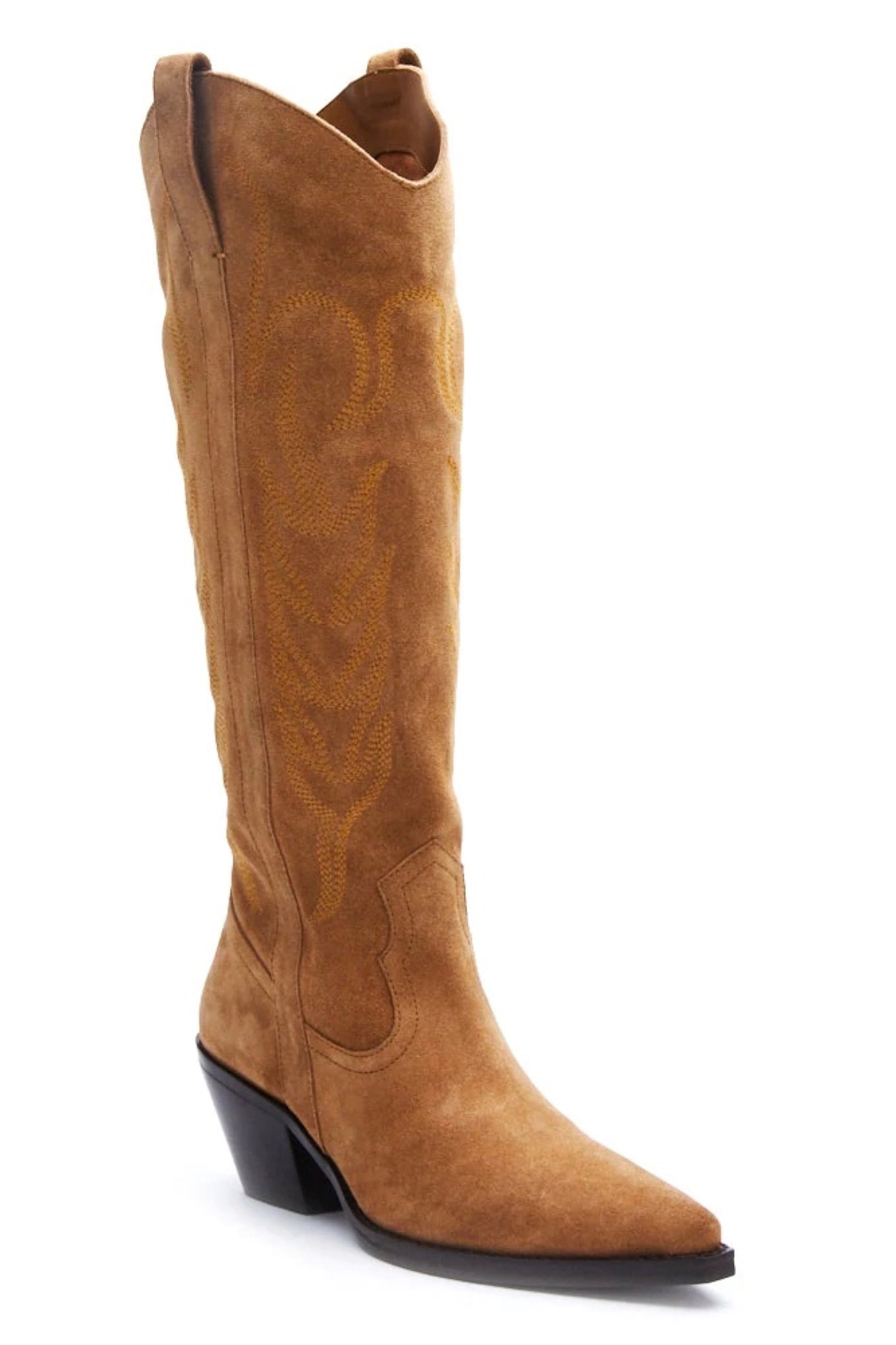 Tan Suede Agency Boot
