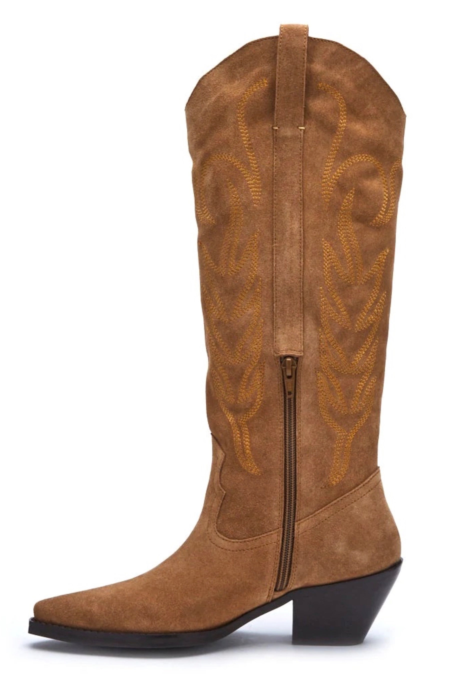Tan Suede Agency Boot