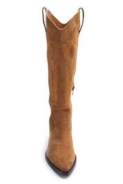 Tan Suede Agency Boot