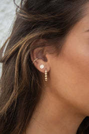 Gold Yin Yang Studs