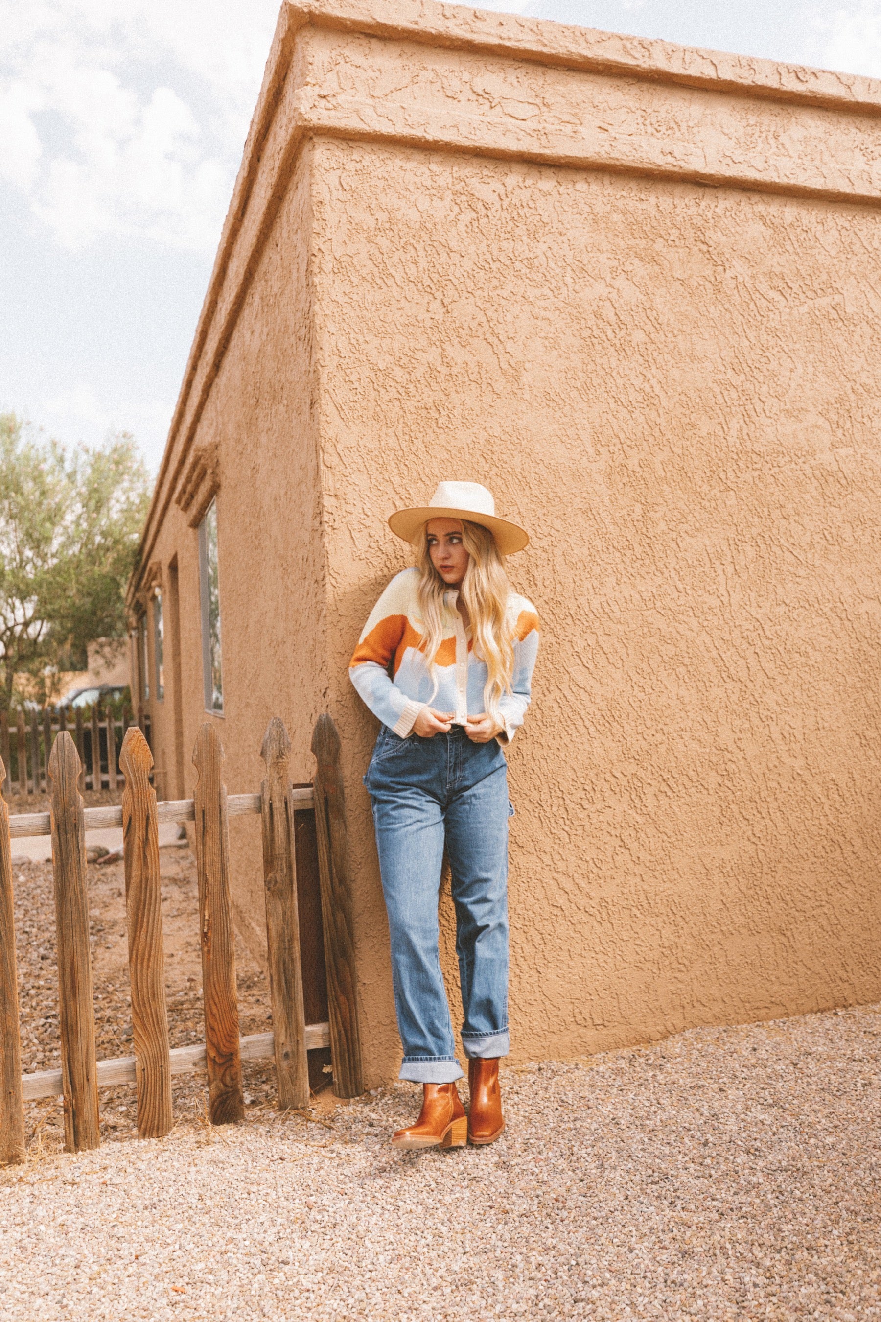 Medium Wash Denim Carpenter Pant