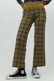 Olive Plaid Pant