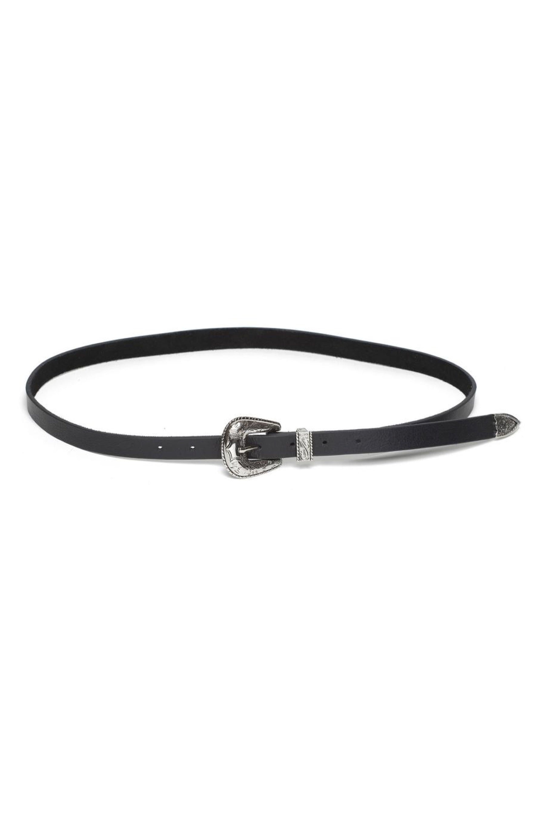 Black + Silver Baby Frank Belt