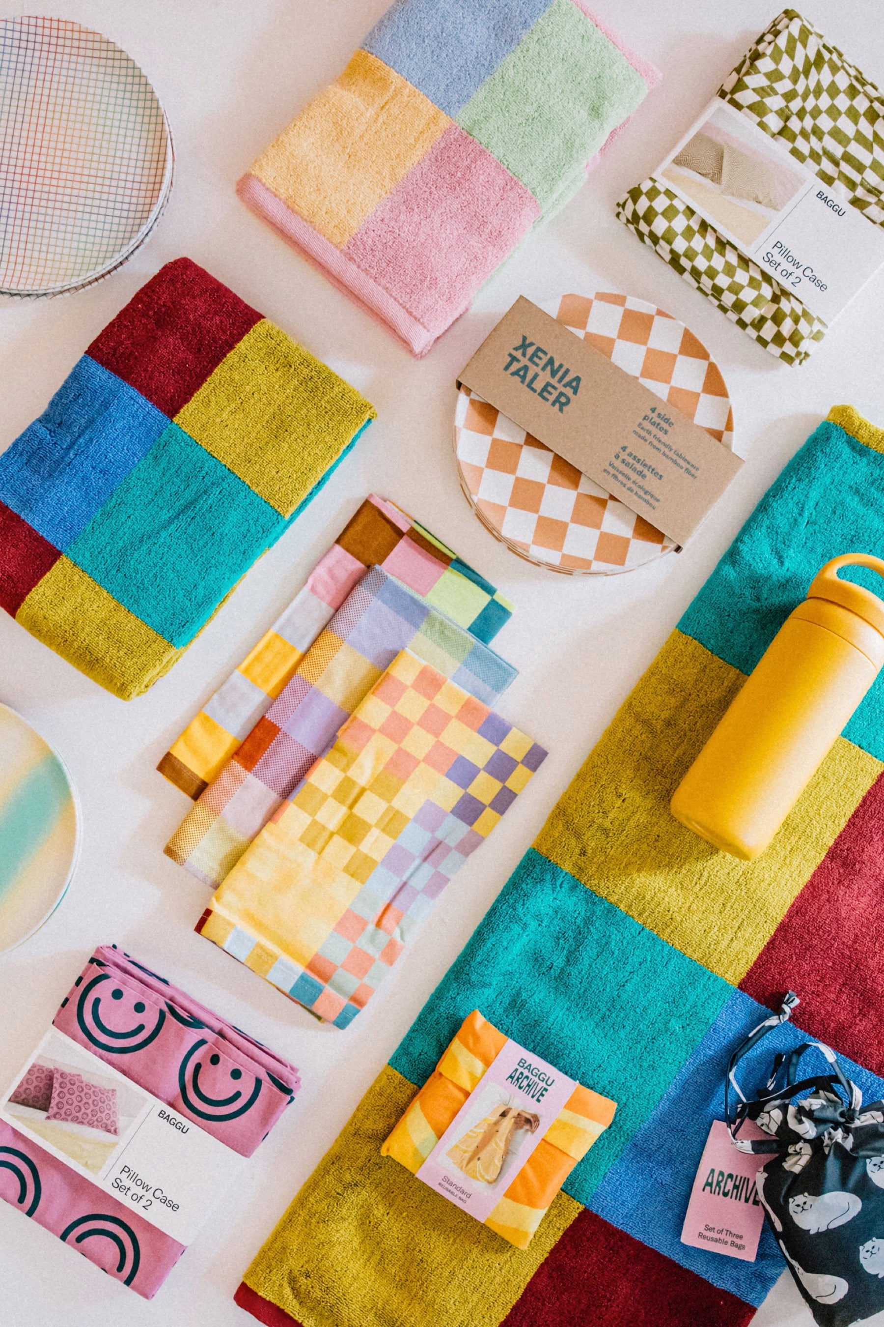 Checks Mix Hand Towel Set