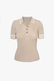 Tan Bruna Knit Top