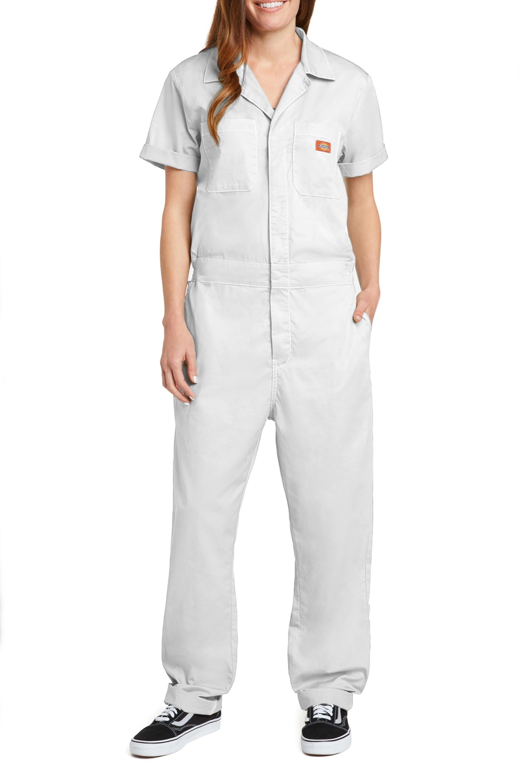 White Cuffed Coveralls