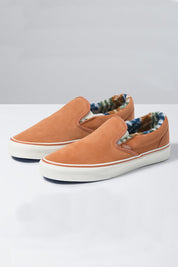 Suede Sherpa Slip-On