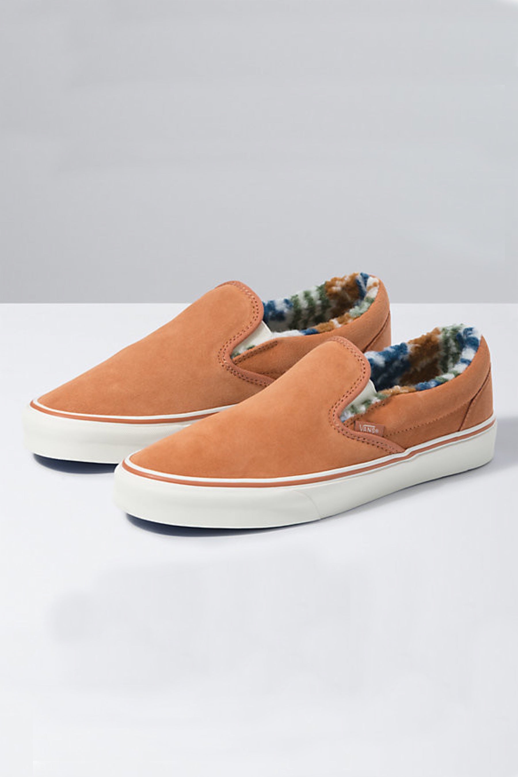Suede Sherpa Slip-On