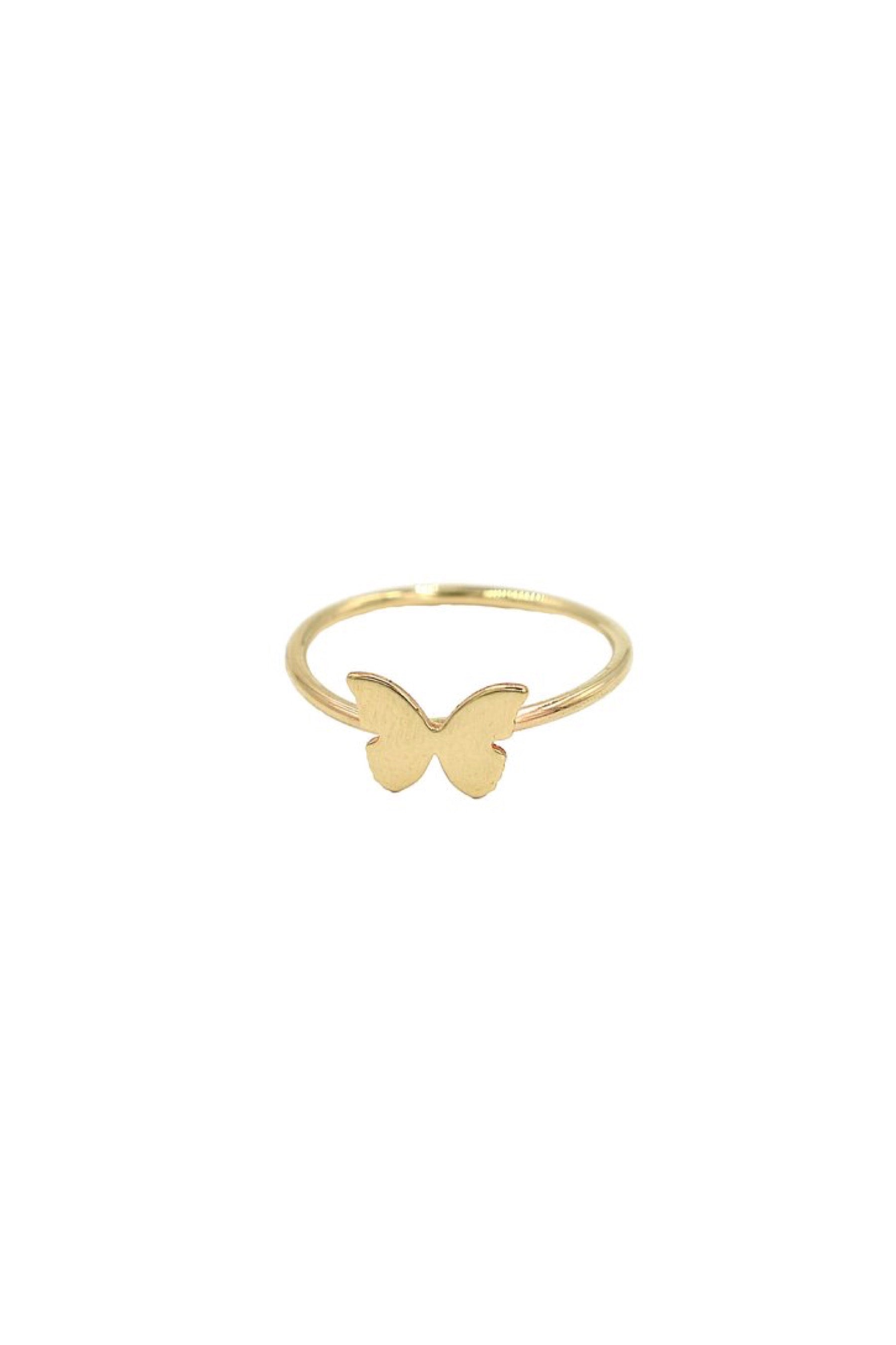 Gold Butterfly Ring