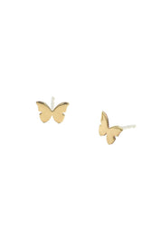 Gold Butterfly Studs