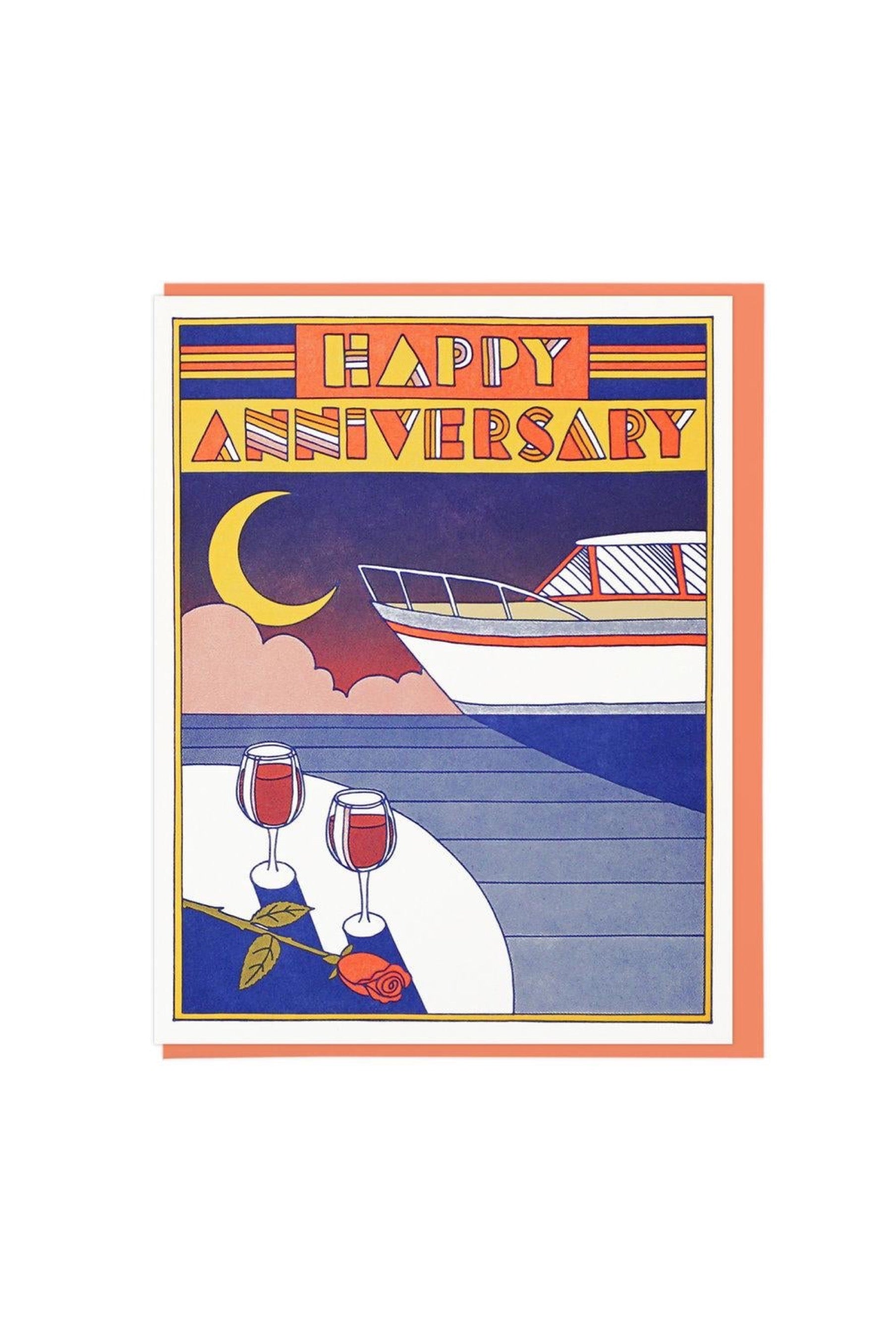 Happy Anniversary Cruise Card