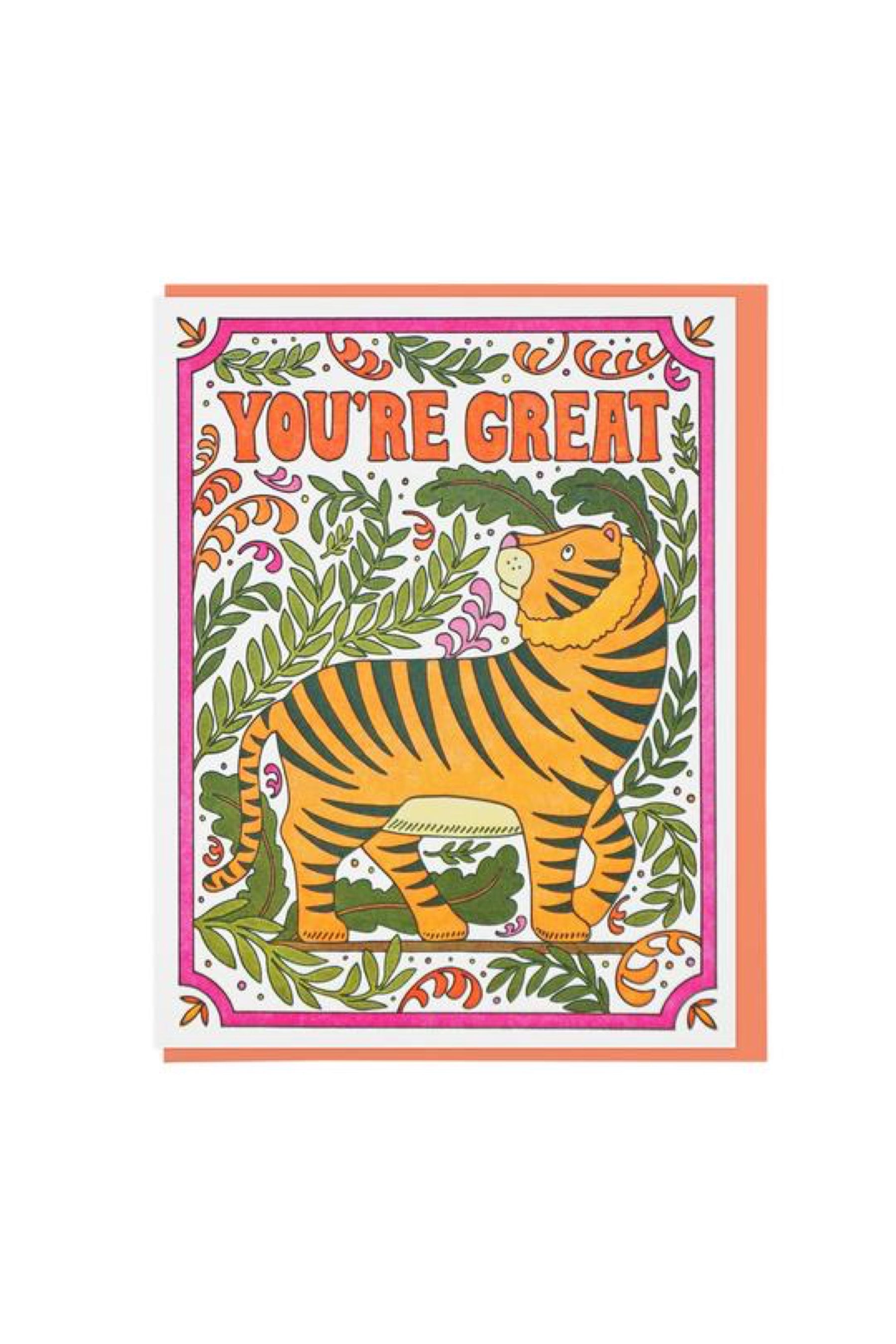 You're Great Tiger Card