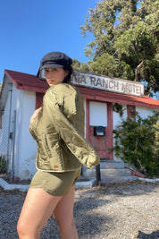 Military Olive Flight Padded Jacket