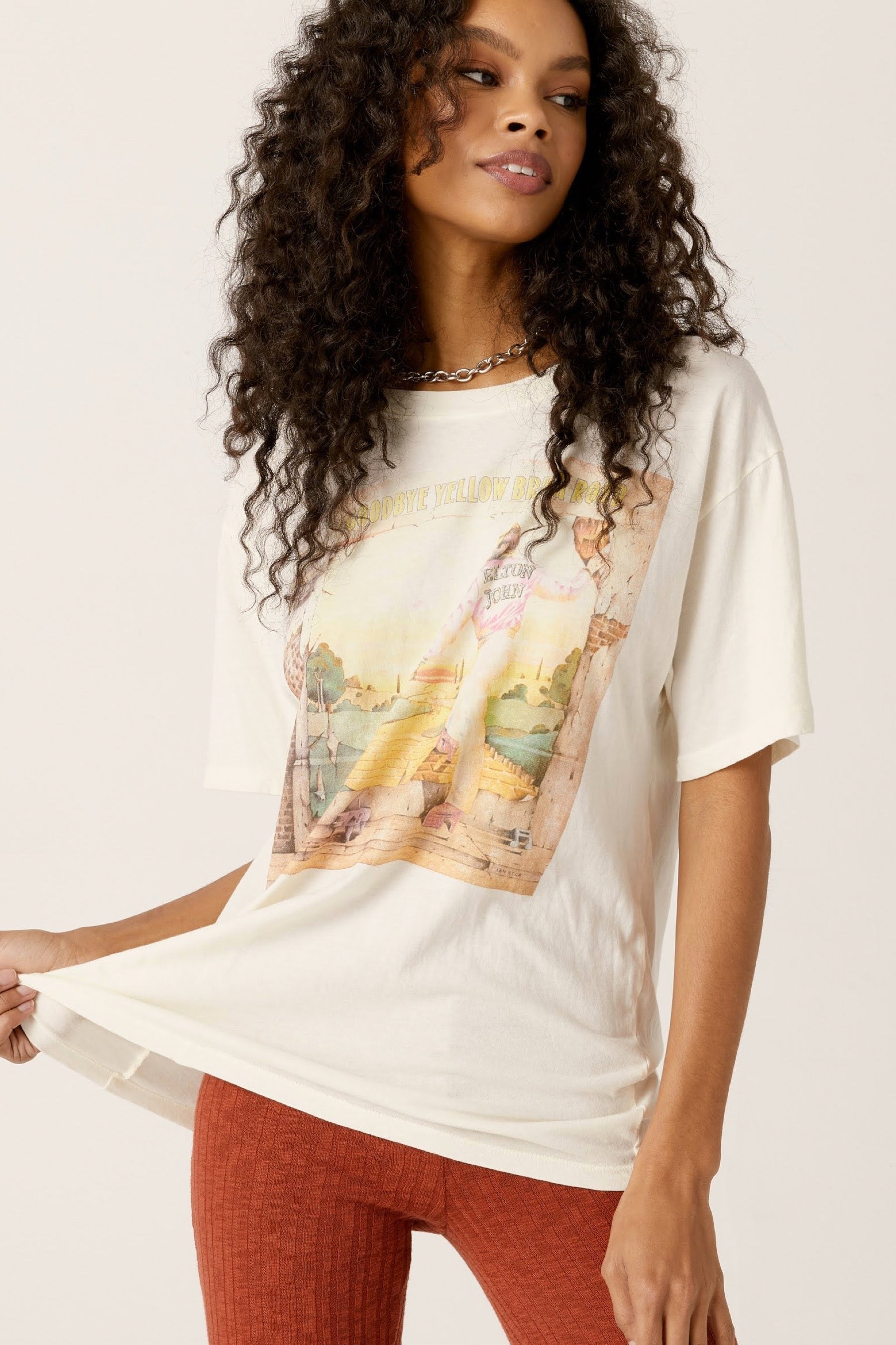 Elton John Yellow Brick Road Boyfriend Tee