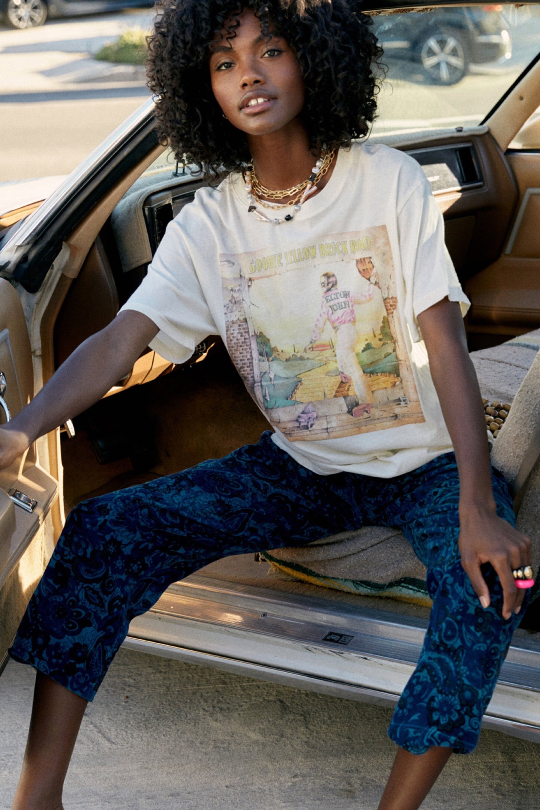 Elton John Yellow Brick Road Boyfriend Tee