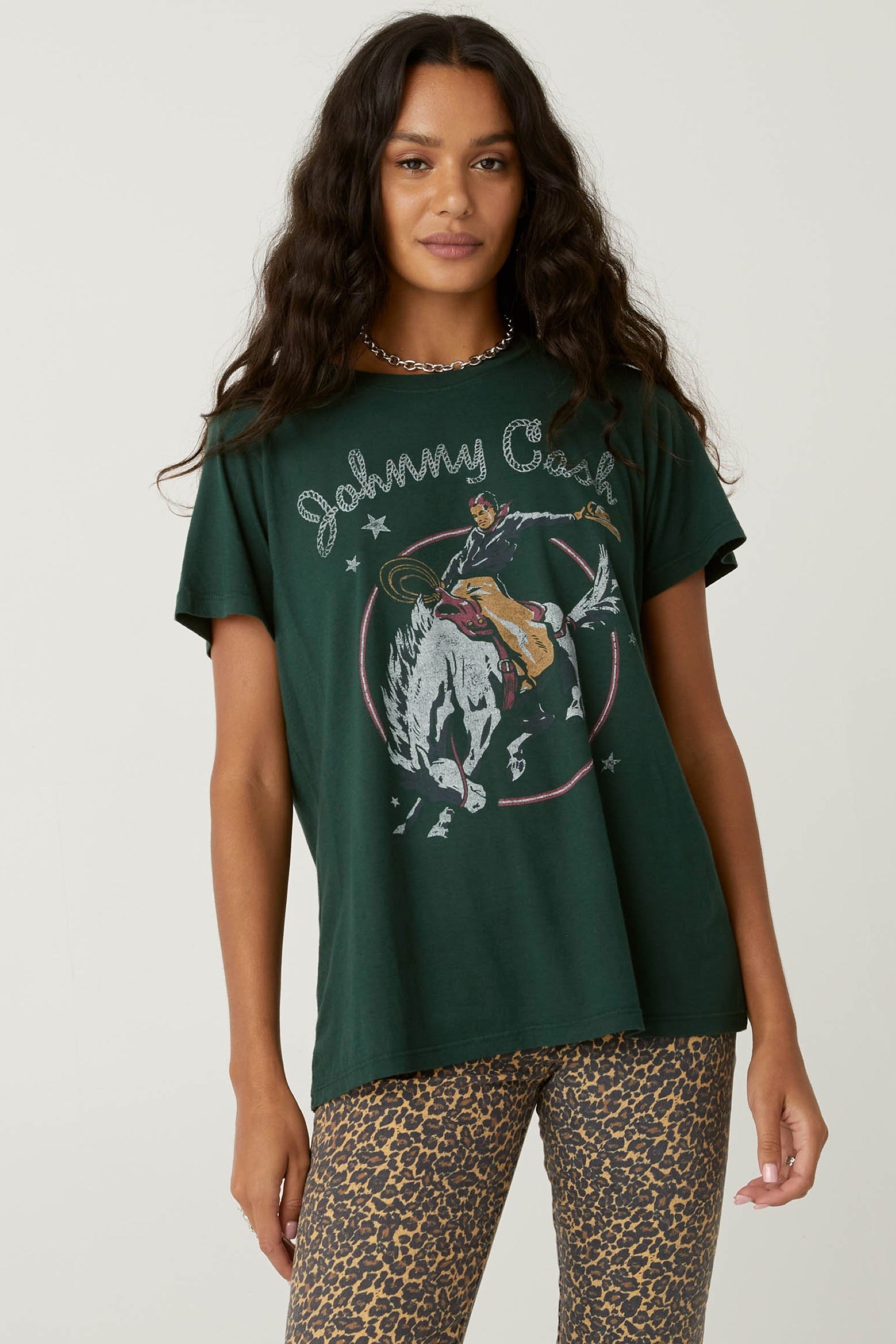 Emerald Johnny Cash Rodeo Tour Tee