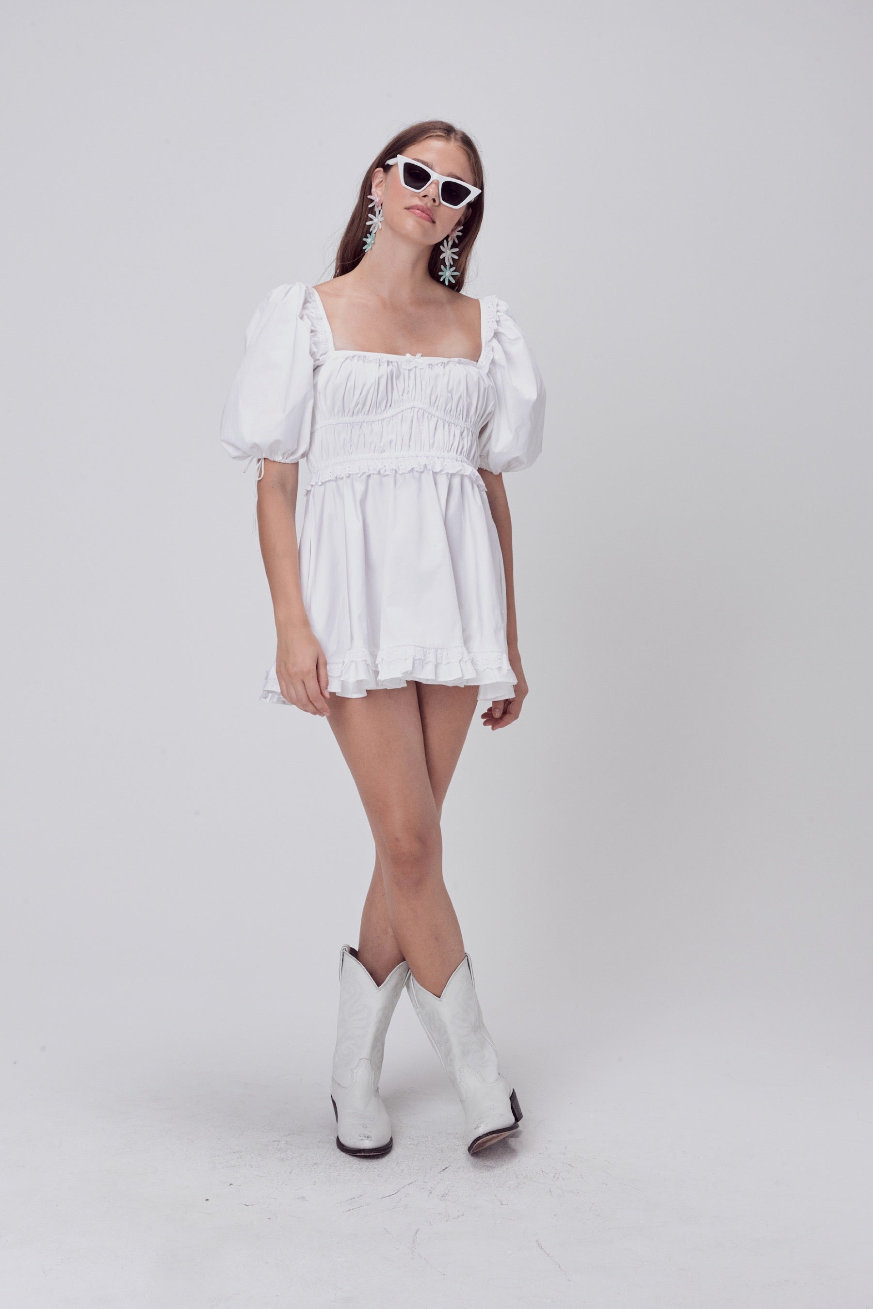 Ivory Jackson Mini Dress