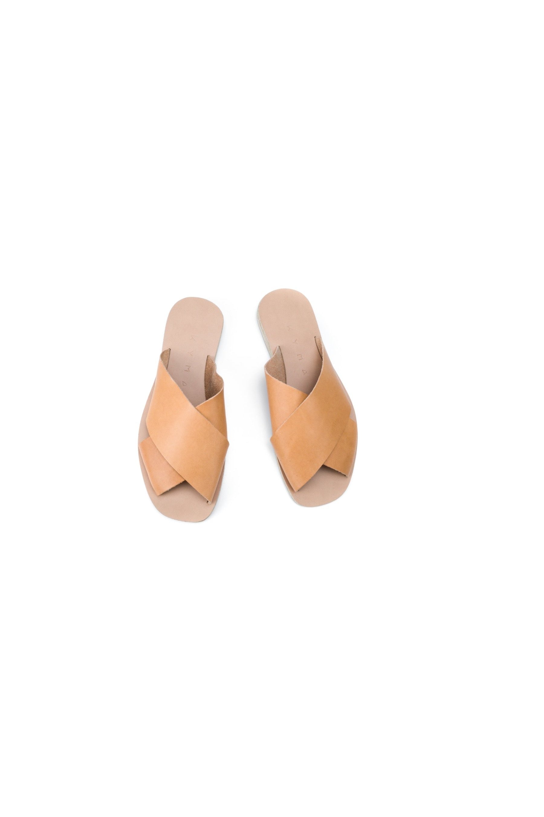 Natural Chios Square Sandal