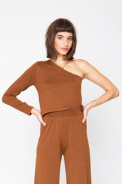 Root Beer Long Sleeve Lora Top