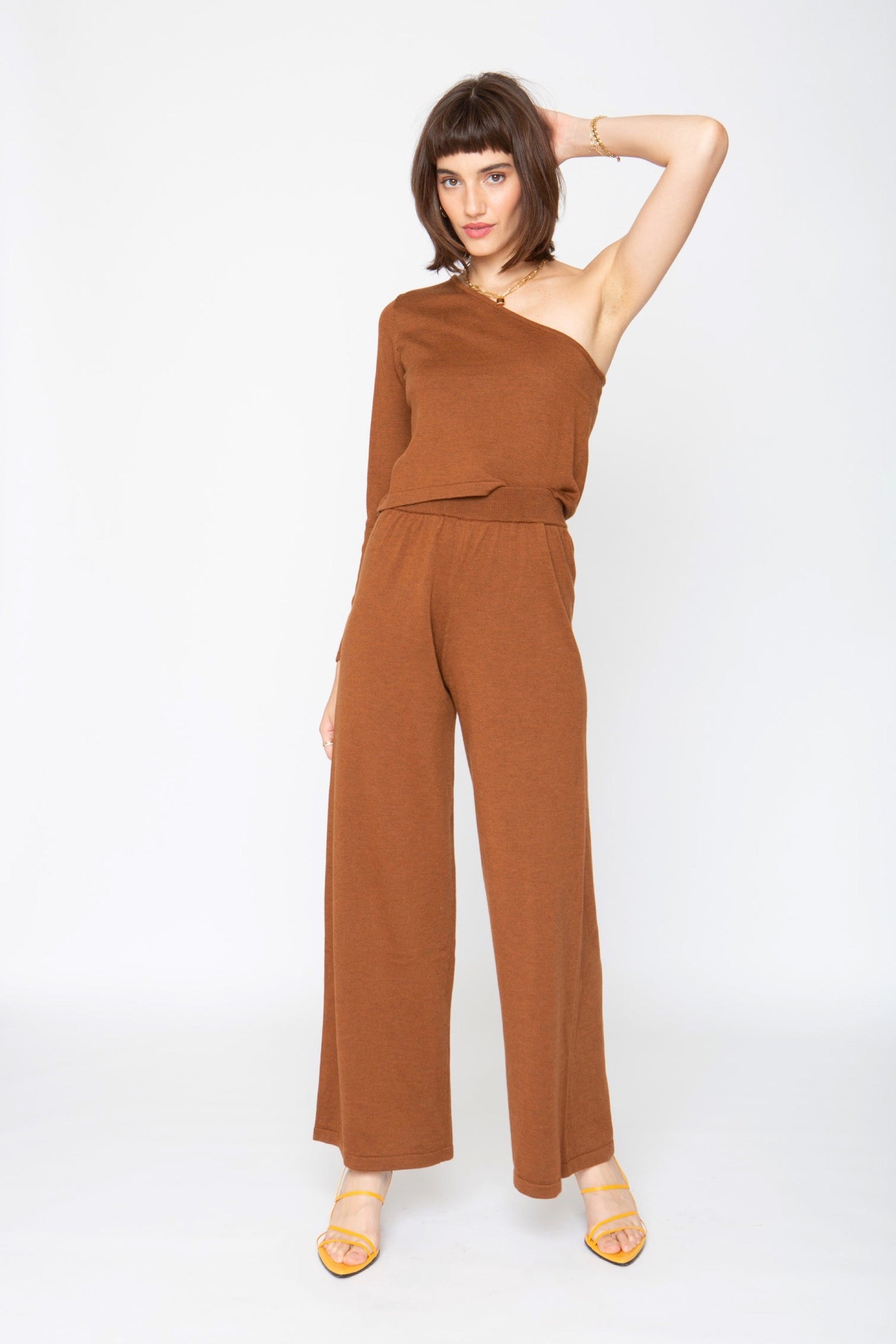 Root Beer Long Sleeve Lora Top