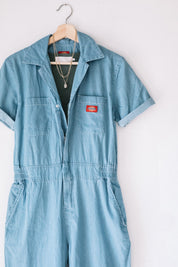 Chambray Short Sleeve Coveralls