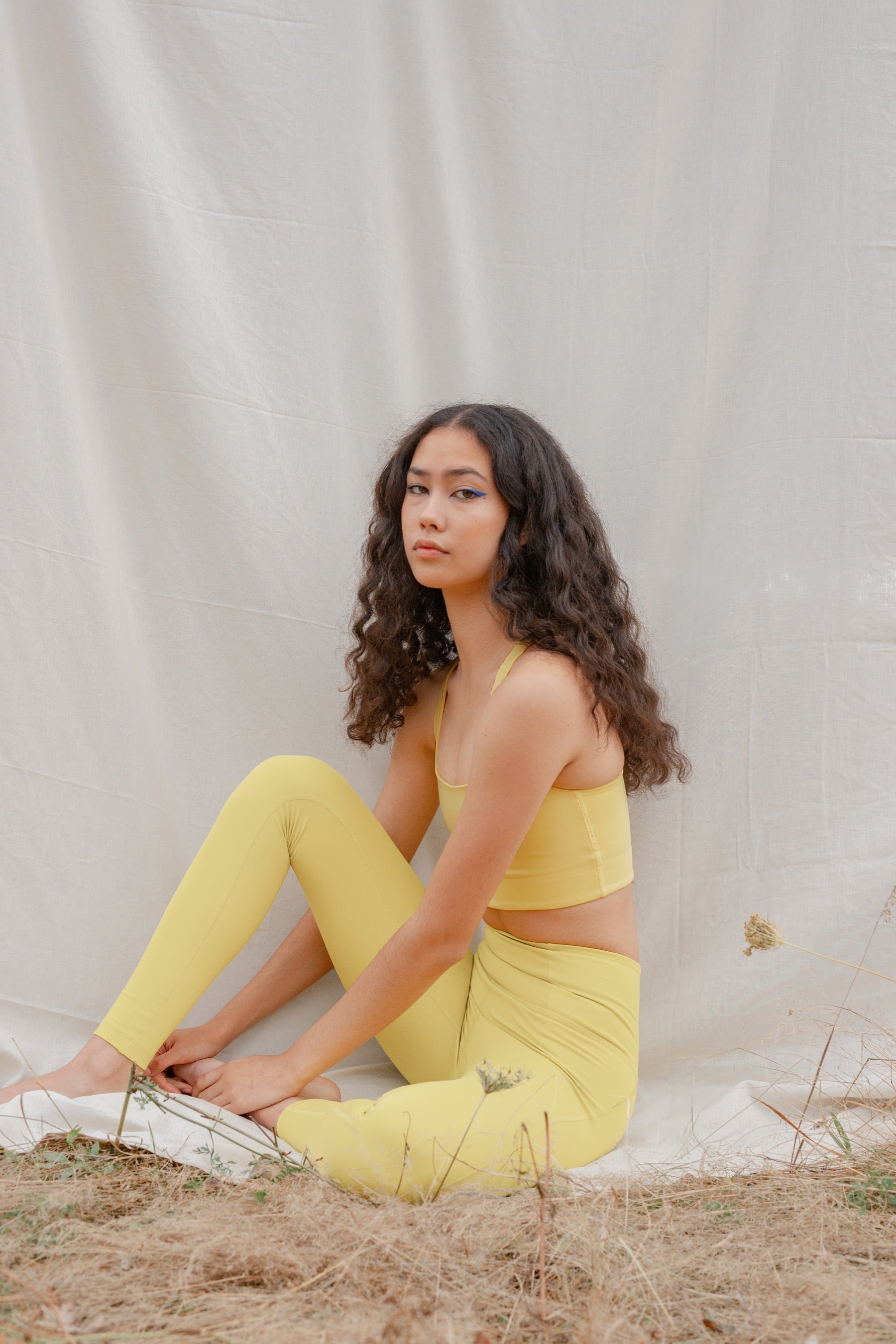 23 3/4" Chartreuse Compressive High-Rise Legging