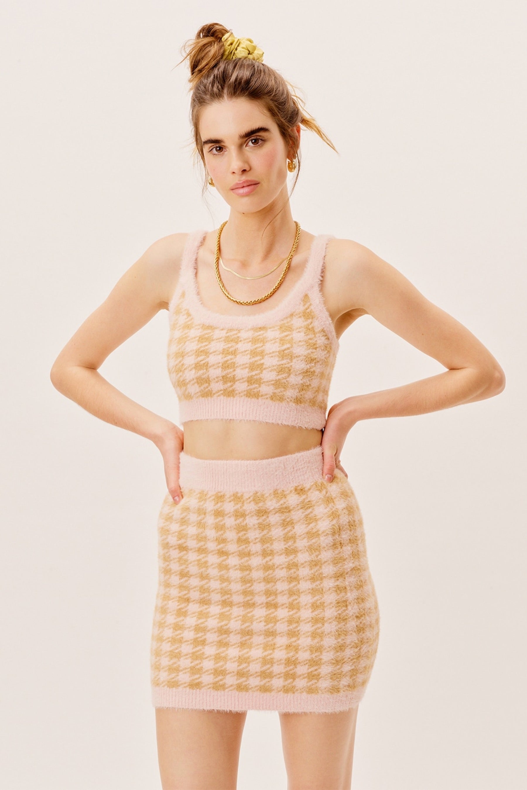 Light Pink Cher Mini Skirt