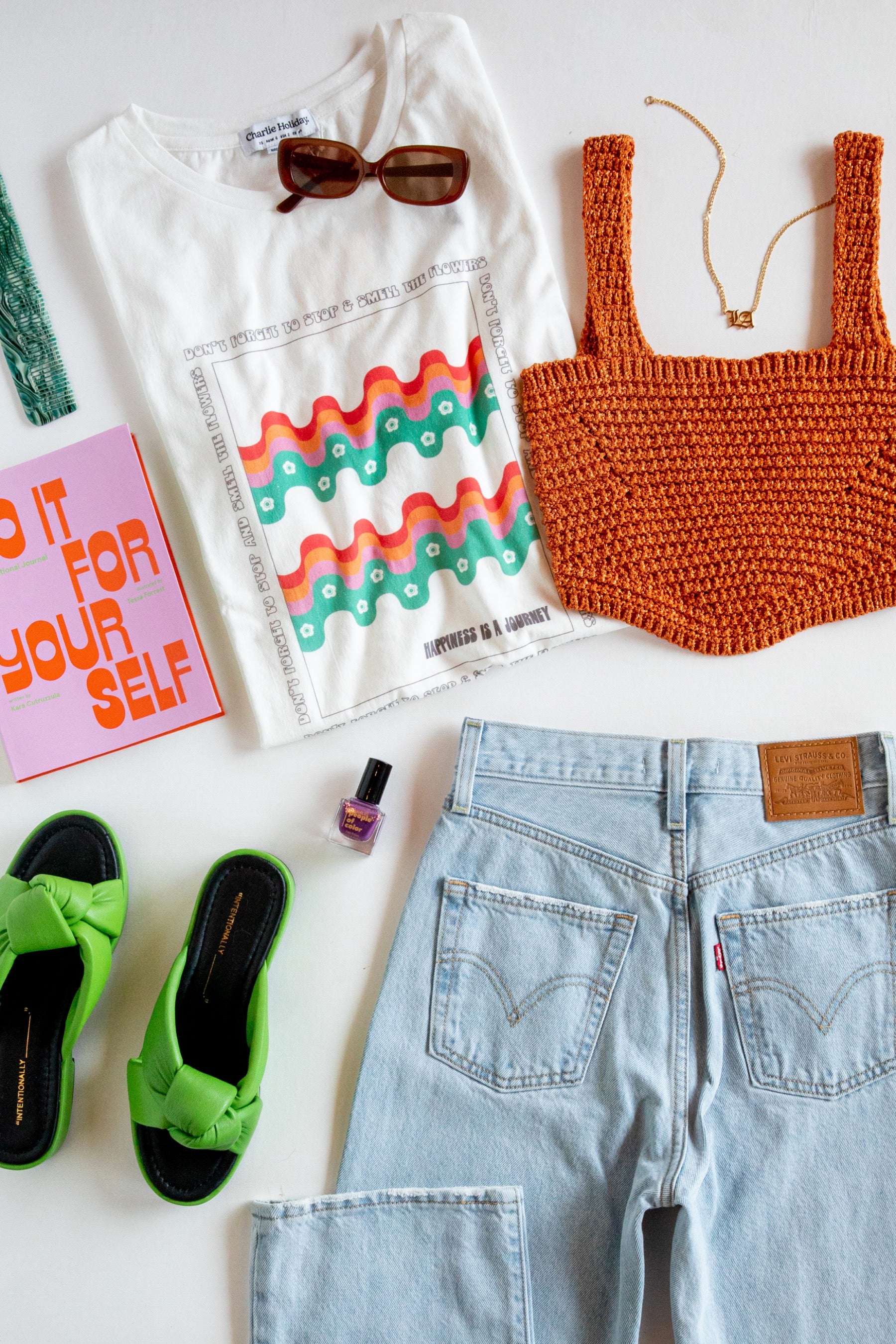 Orange Noe Knit Corset