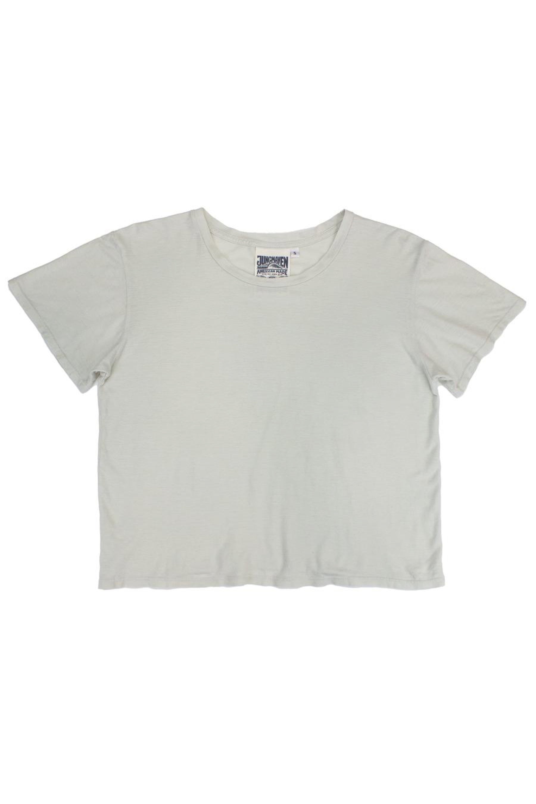 Spacesuit White Cropped Ojai Tee