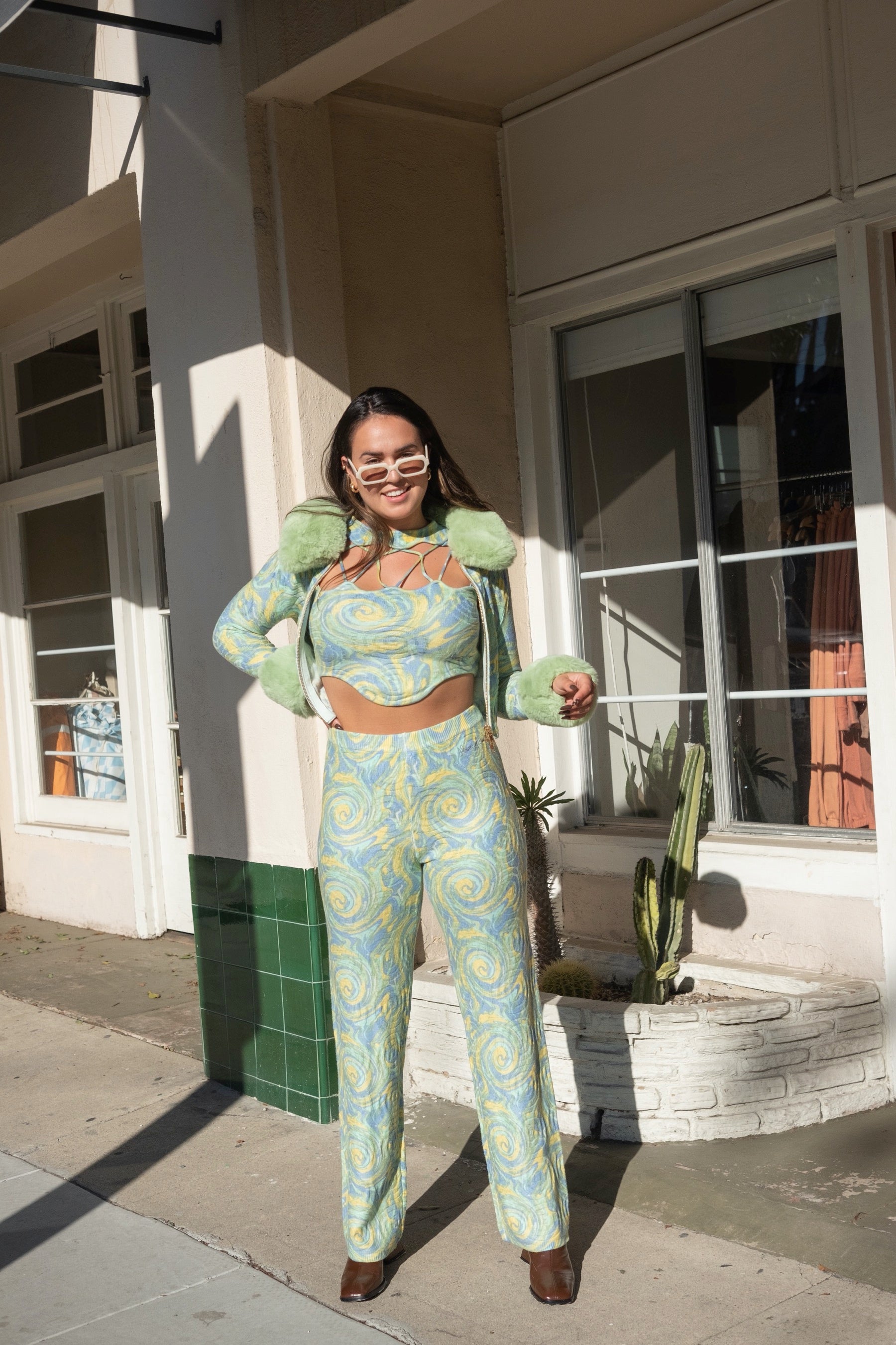 Cucumber Cypress Peggy Cardigan