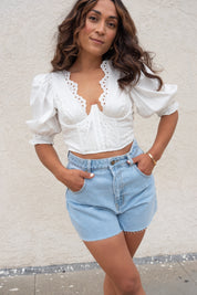 White Serena Top