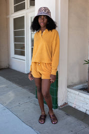 Honey Terry Henley Short