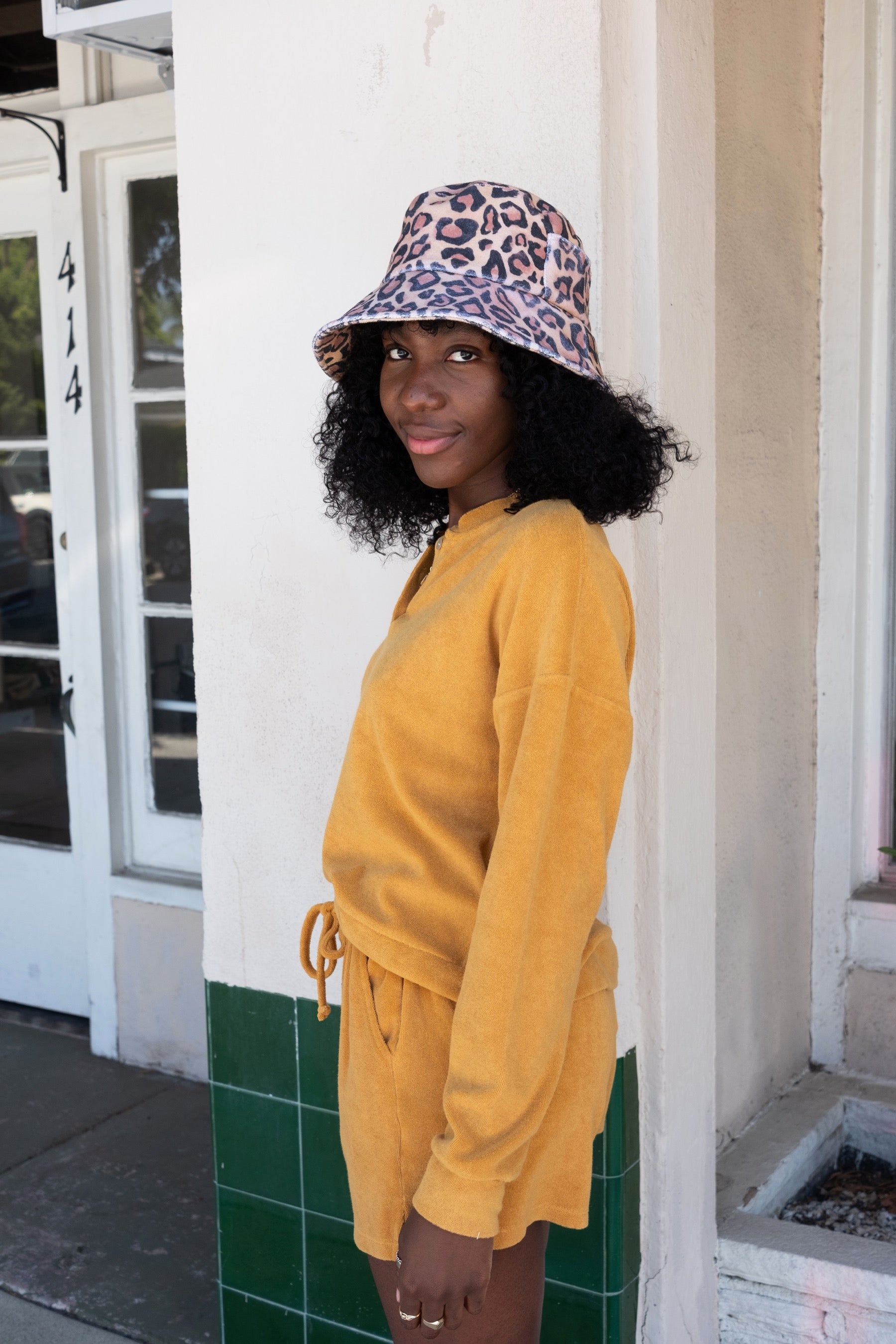 Honey Terry Henley Sweatshirt