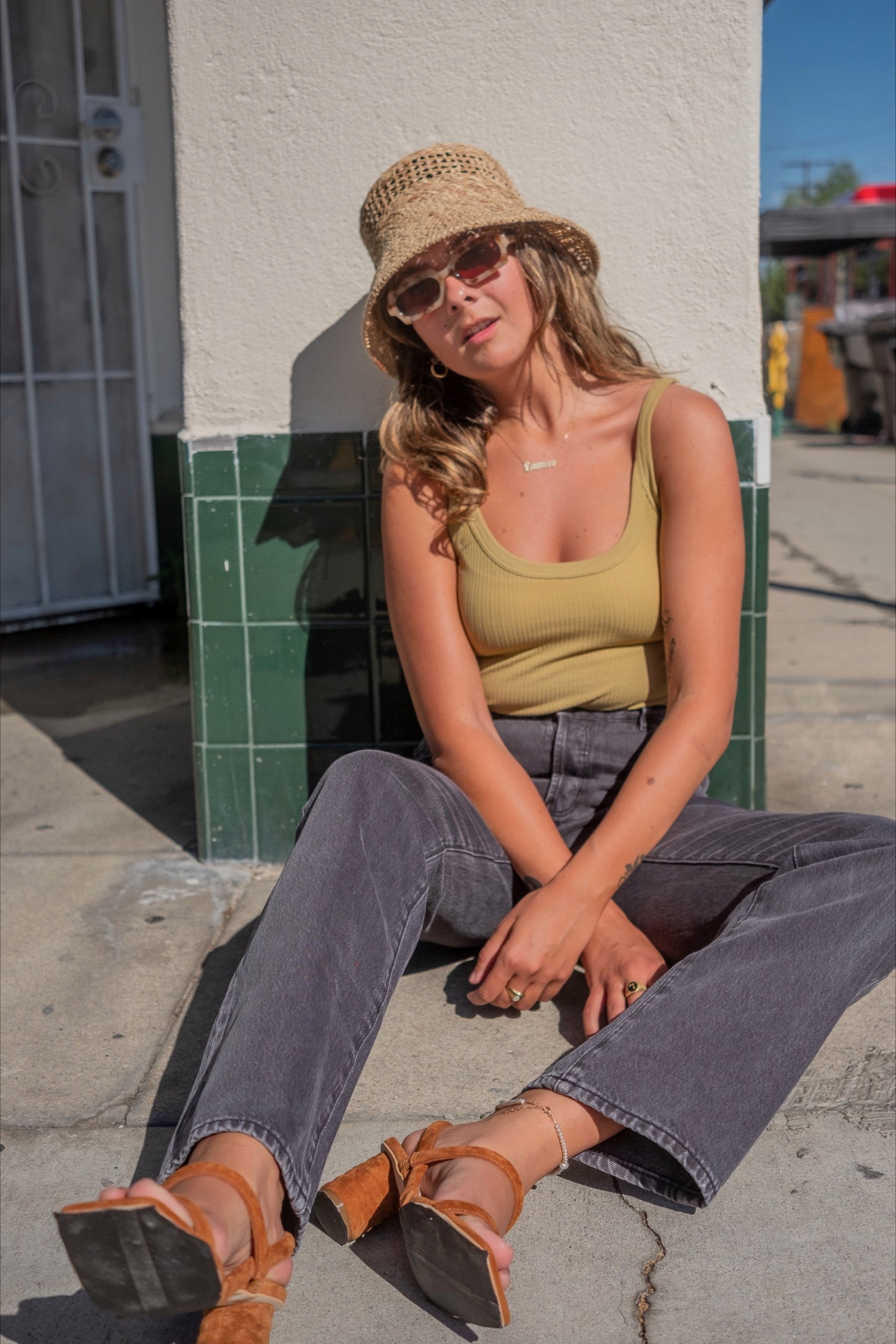 Vintage Black Classic Straight Jeans