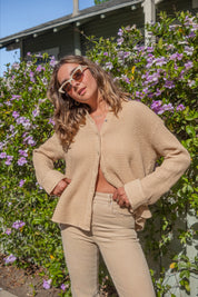 Lychee Waffle Button Down