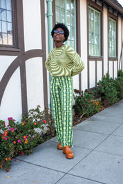 Medium Green Matrix Sweater