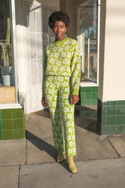 Olive Happy Hawaii Knit Jumper